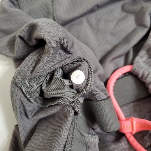 Lululemon Womens Dancing Warrior Tank 6 Heathered Slate Grapefruit Strap… - Picture 6 of 8